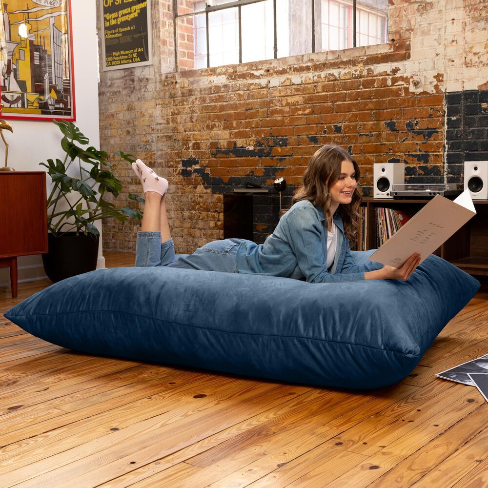 Jaxx 5.5&#39; Pillow Bean Bag Pillow in Navy, , large