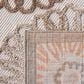 Safavieh Cabana CBN676C 4"5" x 6"5" Beige and Orange Indoor/Outdoor Area Performance Rug, , large