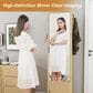 GigaCloud Rotating Jewelry Cabinet with Full-length Mirror, Coat Rack and Shelves in Walnut, , large