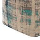 Surya Dalen Pouf in Aqua/Blue/Ivory, , large