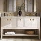 Kohler Seagrove 60" Double Bathroom Vanity in Light Clay with 3 cm White Quartz Top and Rectangular Sinks, , large