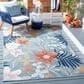 Safavieh Cabana CBN454J 9" x 12" Aqua and Rust Indoor/Outdoor Area Performance Rug, , large