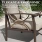 Hearth and Haven Outdoor Loveseat with Light Khaki Metal Frame in Beige, , large