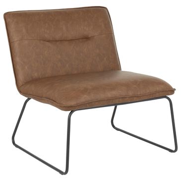 Lumisource Casper Accent Chair in Espresso and Black, , large