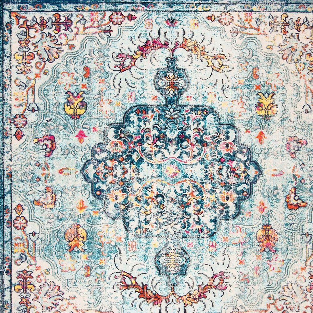 Safavieh Madison MAD447K 2'2" x 6' Navy and Light Blue Scatter Rug, , large