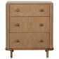 Pacific Landing Arini 3-Drawer Nightstand in Sand Wash and Aged Brass, , large