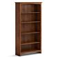 Archbold Furniture Shaker 5-Shelf Bookcase in Golden Pecan, , large