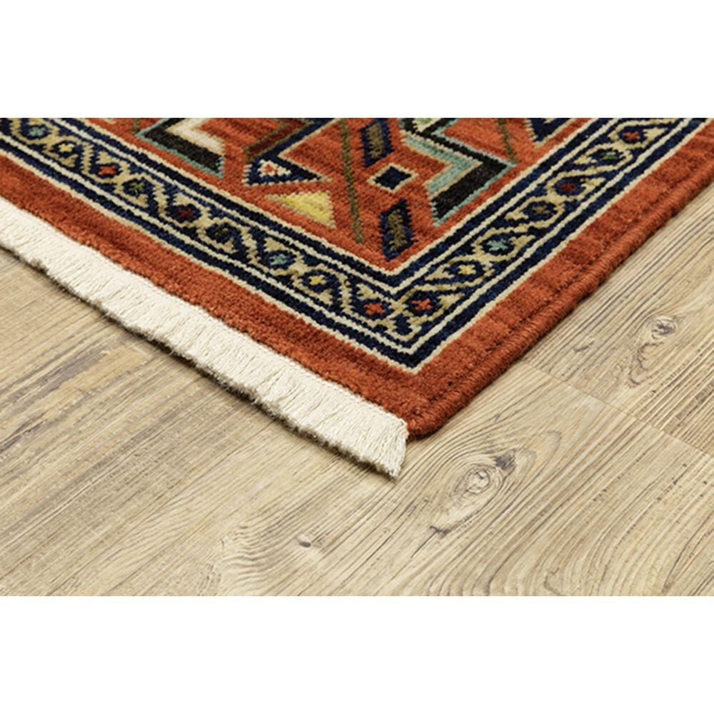 Oriental Weavers Lilihan Geometric 002C6 2&#39; x 6&#39; Red Scatter Rug, , large
