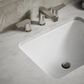 Kohler Caxton Rectangular Undermount Bathroom Sink in White, , large