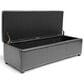 Baxton Studio Dennehy Storage Ottoman in Black, , large