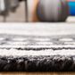 Safavieh Micro-Loop MLP156H 5" Square Charcoal and Ivory Area Rug, , large