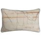 Flair Industries Austin Allen James 12" x 20" Lumbar Pillow in Beige and Blue, , large