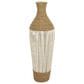 Maple and Jade 40" Handmade Decorative Vase in White, Natural Brown and Cream, , large