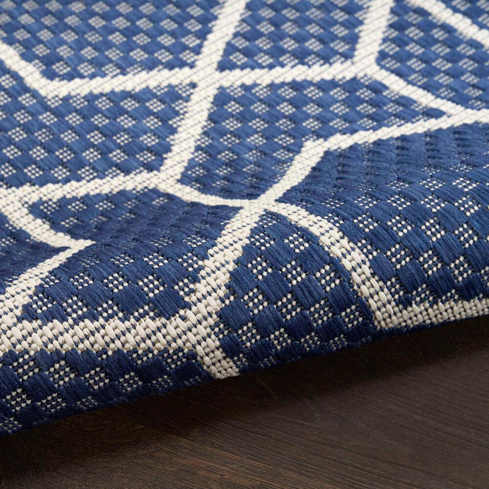 Nourison Horizon HOZ01 Navy 5&#39; x 7&#39; Indoor/Outdoor Area Rug, , large