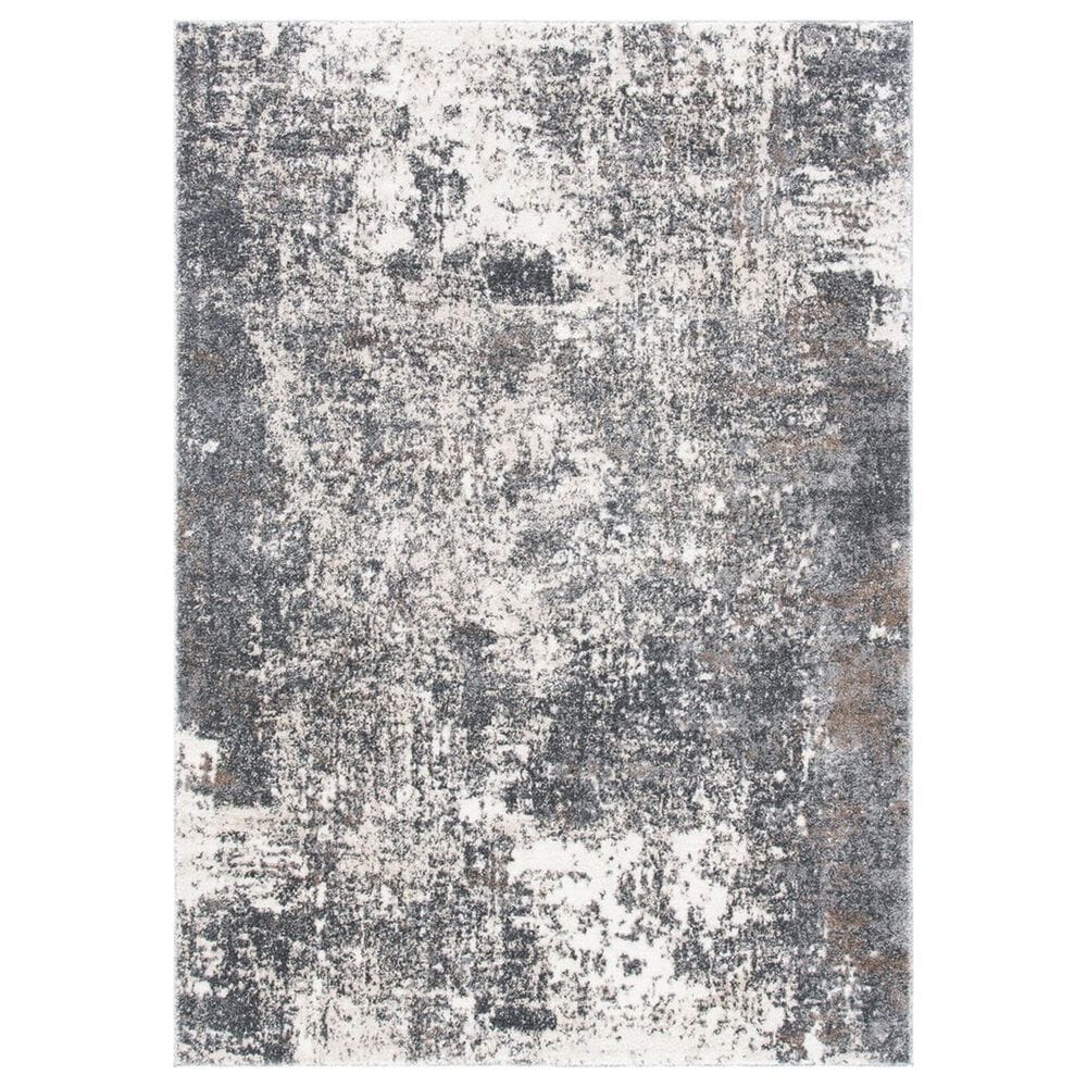 Safavieh Aston 5"3" x 7"7" Grey and Ivory Area Rug, , large