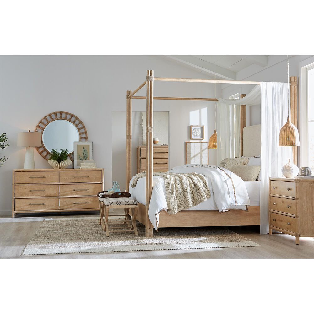 Hooker Furniture Retreat 3-Drawer Nightstand in Dune, , large