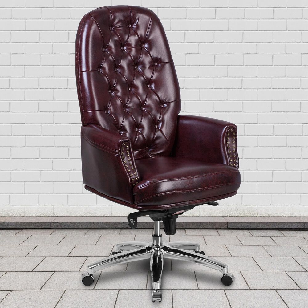 Flash Furniture Executive Swivel Chair in Burgundy, , large