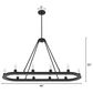Hunter Saddlewood 10-Light Chandelier in Natural Iron, , large