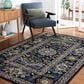 Safavieh Micro-Loop 5" x 8" Black and Green Area Rug, , large
