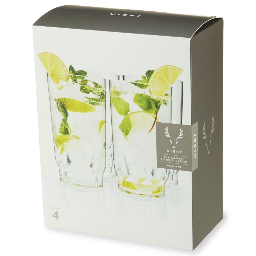 True Shatterproof Acrylic Highball Tumbler in Clear &#40;Set of 4&#41;, , large