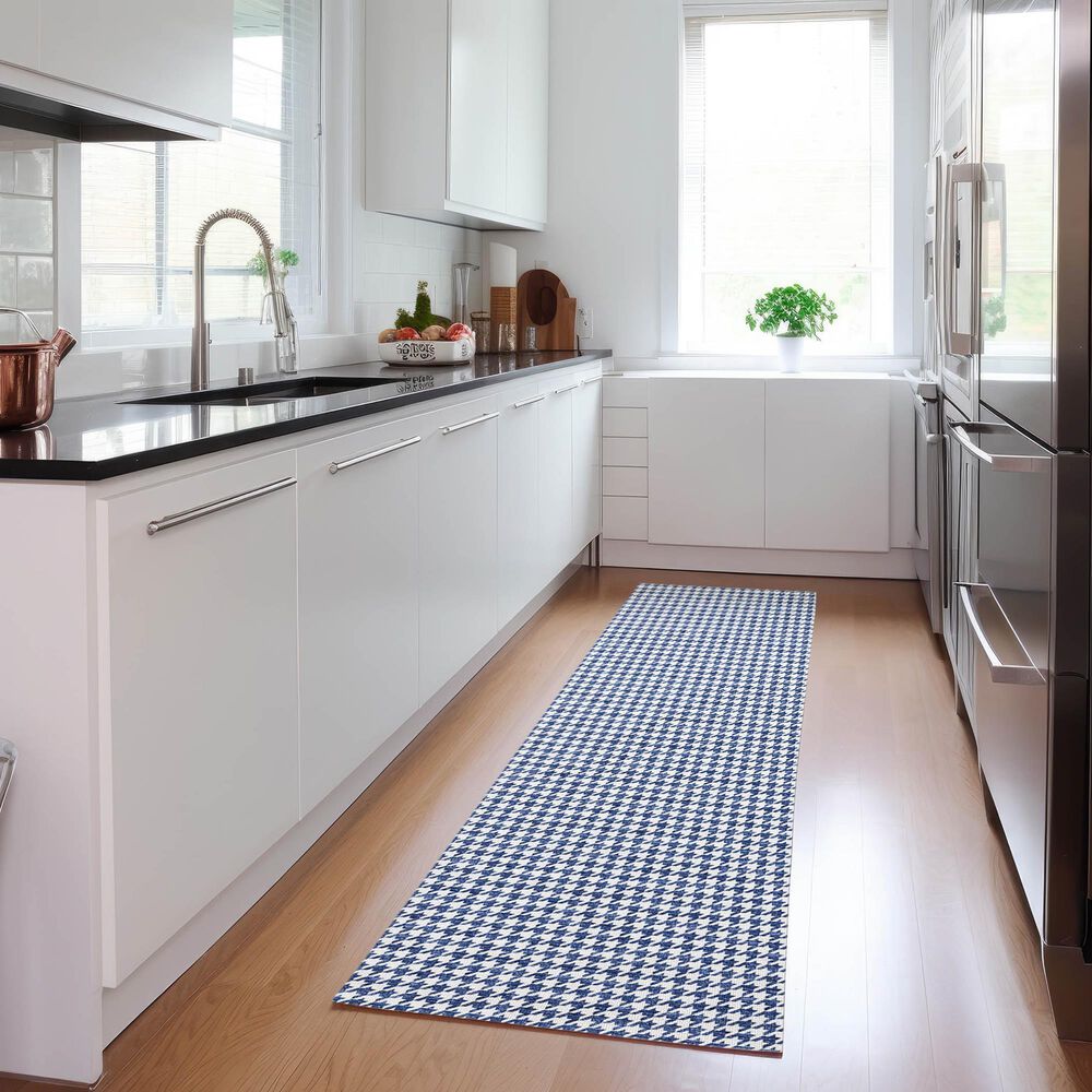 Dalyn Rug Company Hinton 2&#39;3&quot; x 12&#39; Navy Indoor/Outdoor Runner, , large