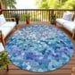 Dalyn Rug Company Kaleidoscope Turquoise 8" Round Indoor/Outdoor Area Rug, , large