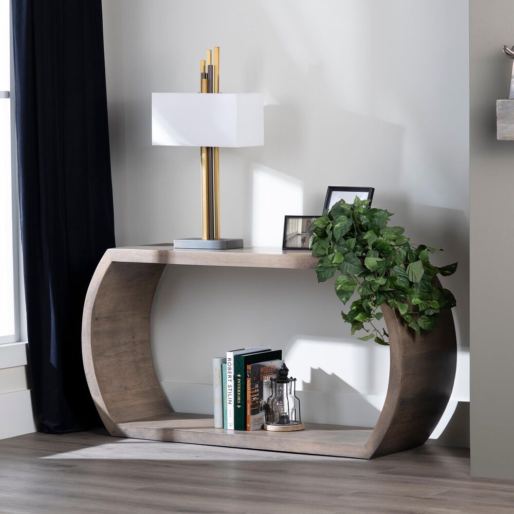 Crestview Collection Infinity Console Table in Gray, , large