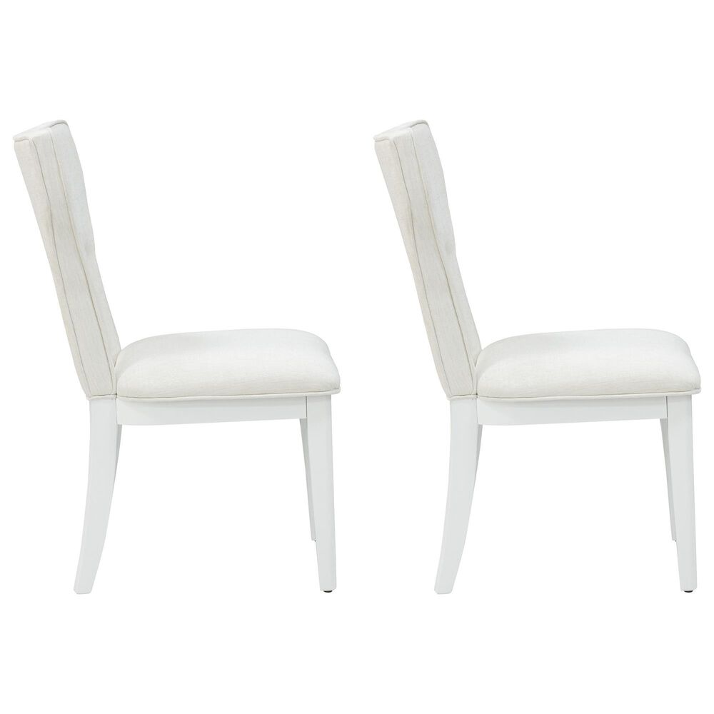 Ashley Chalanna Dining Chair Set of 2 in White, , large