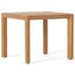 Hearth and Haven Leah 3-Piece Patio Chat Set with Cream Cushion in Teak, , large