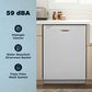 Amana 24" Build-in Dishwasher with Midnight Interior in White, , large