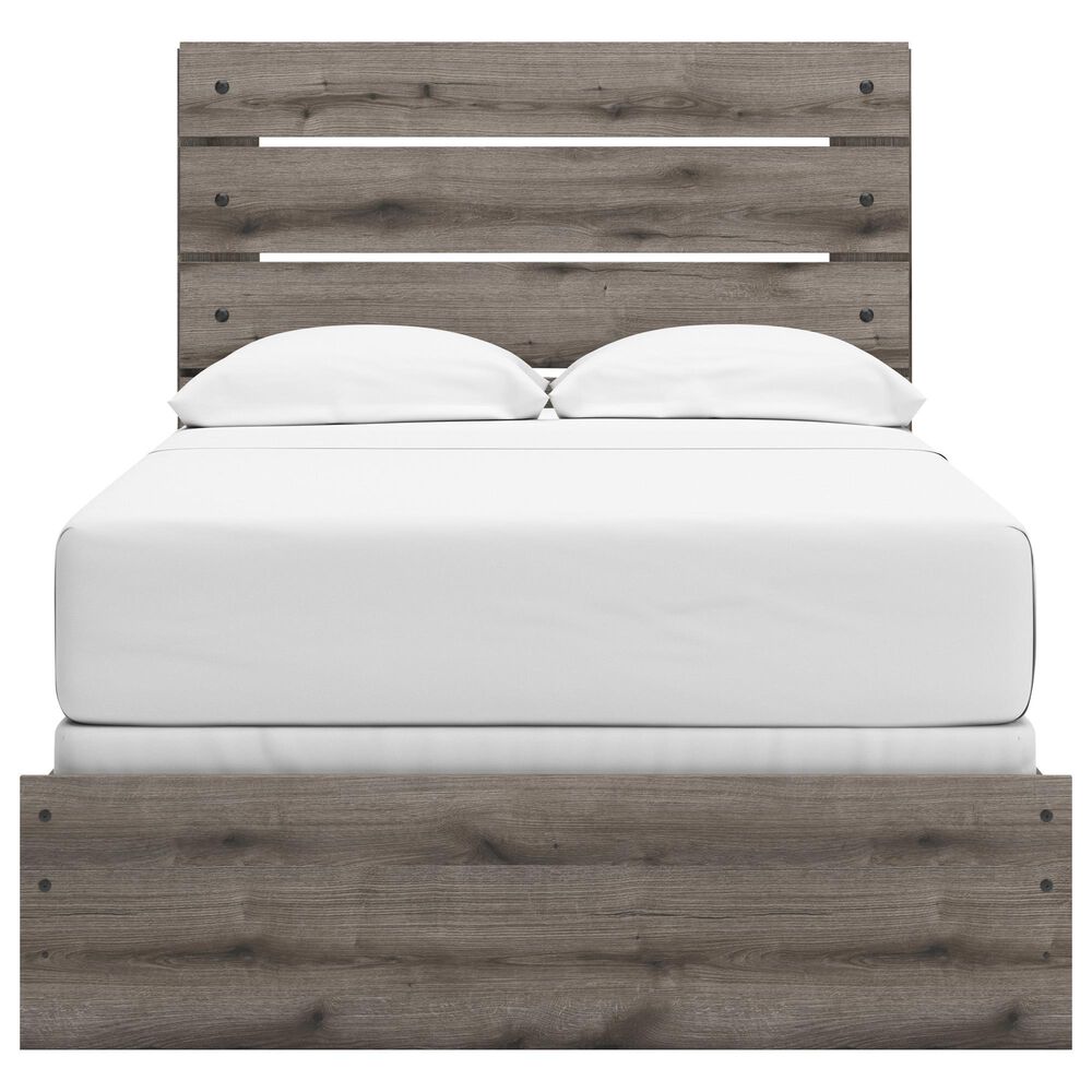 Ashley Graystorm Full Panel Bed in Brown Gray, , large