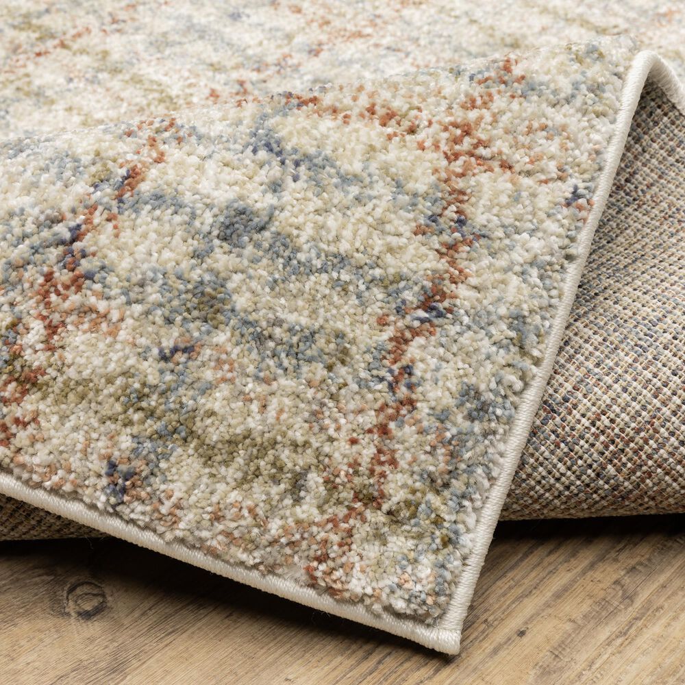 ROW by Oriental Weavers Gemma Plaid Blue and Rust 7'10" x 10' Area Rug, , large