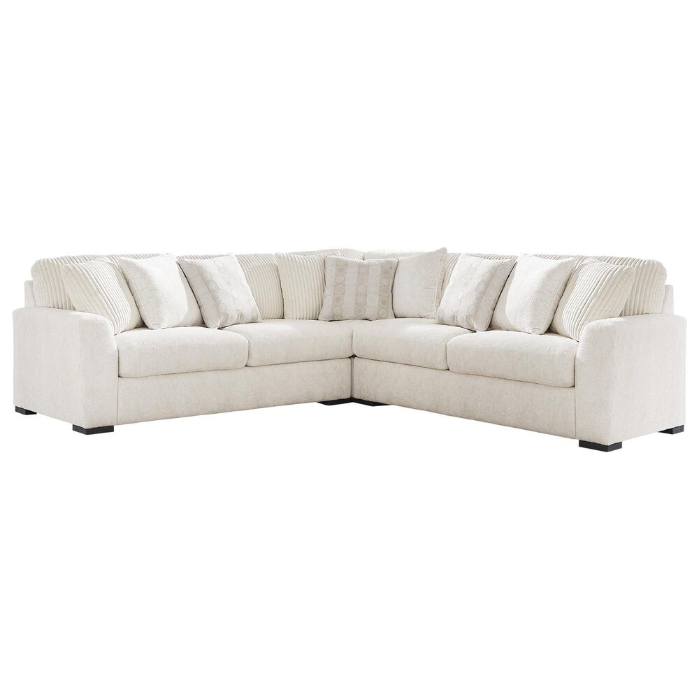 Ashley Chessington 3-Piece Symmetrical Sectional in Ivory, , large