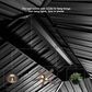 HOMLUX 12" x 18" Permanent Hardtop Gazebo with Double-Tier Roof in Gray, , large