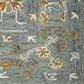 Amer Rugs Romania 5" x 8" Gray and Orange Area Rug, , large