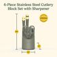 Deal Partners, Inc Artisan Elite Stainless Steel 6-Piece Knife Block Set in Green, , large