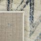 Kas Oriental Rugs Heritage Chevron 2"2" x 7"11" Ivory and Blue Runner, , large