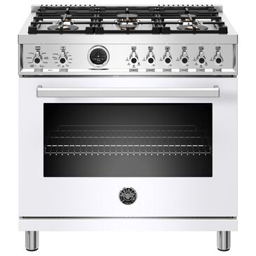 Bertazzoni 36" Professional  Dual Fuel Range in Bianco, , large