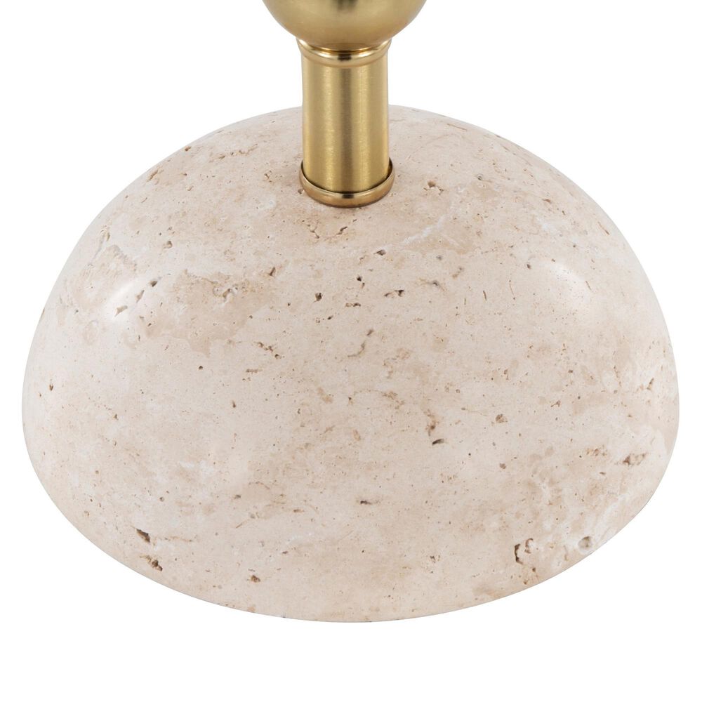 LumiSource Malibu Table Lamp with Off-White Shade in Gold (Set of 2), , large