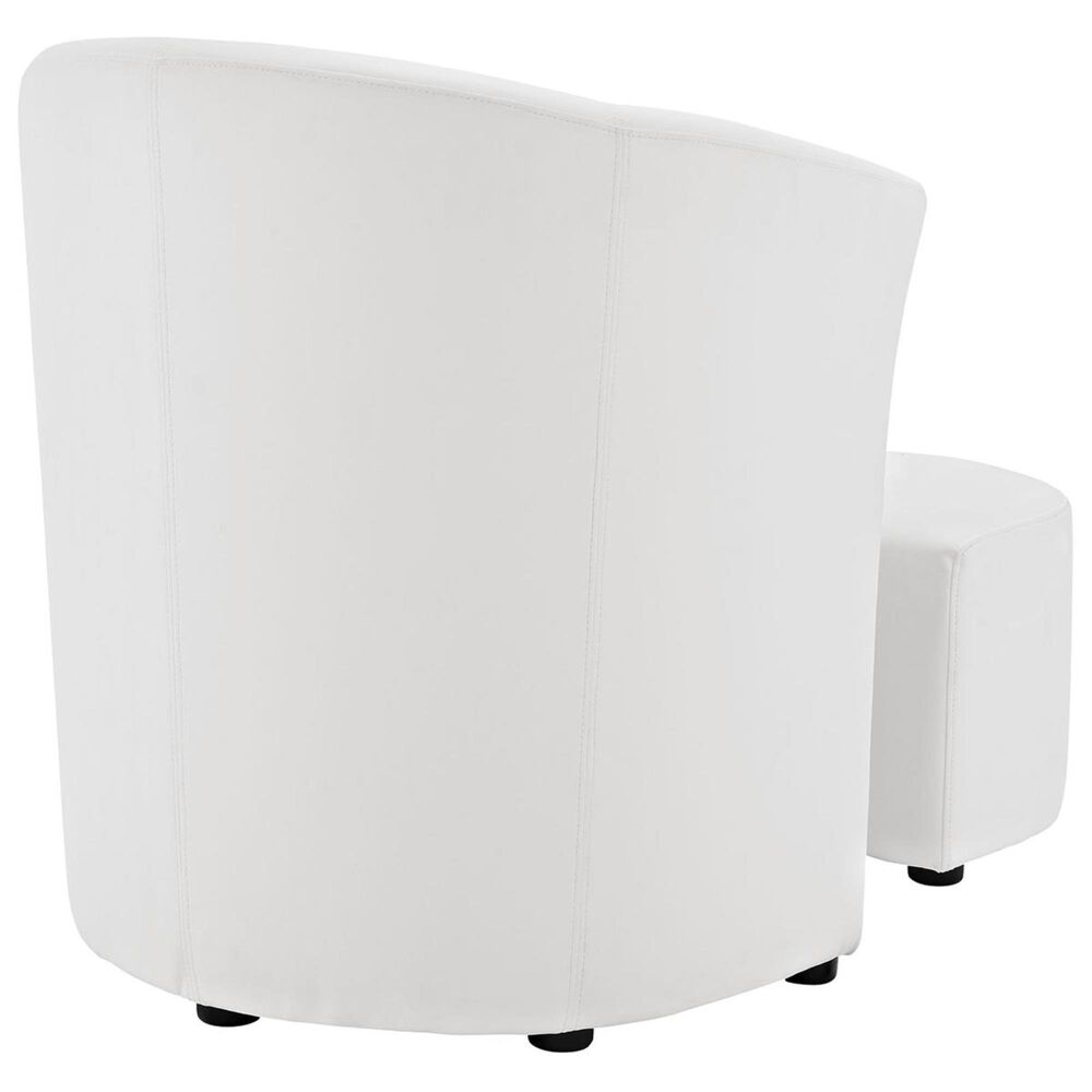 Modway Divulge Armchair and Ottoman in White NFM