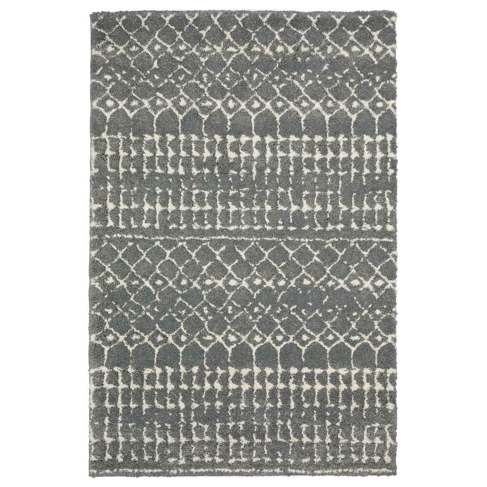 Dalyn Rug Company Marquee MQ2 2'3" x 7'5" Metal and Ivory Runner, , large