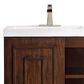 James Martin Vanities Alicante 24" Single Bathroom Vanity in Mid Century Acacia and Brushed Nickel with 5 cm White Glossy Resin Top and Rectangular Sink, , large