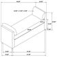Coaster Robin Accent Bench in Black, , large