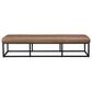 Ashley Joston Accent Bench with Caramel Cushion in Black, , large