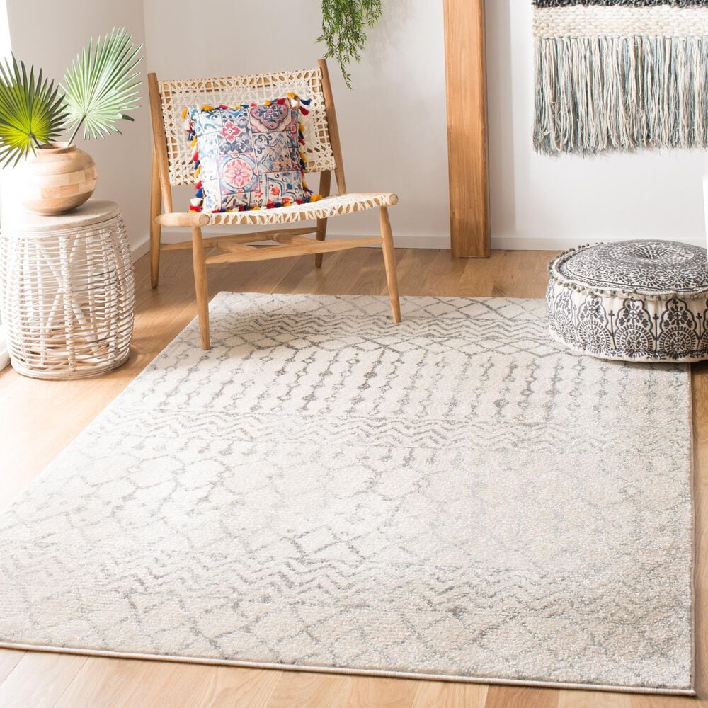 Safavieh Tulum TUL270A 3&#39; x 5&#39; Ivory and Grey Area Rug, , large