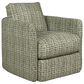 Fulton Home Piper 2 Swivel Chair in Mazzy Emerald, , large
