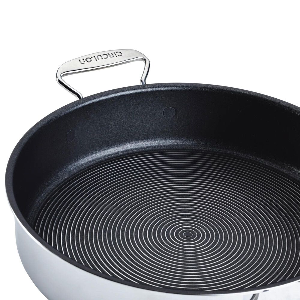 Circulon 10-Piece Tri-Ply Clad Nonstick Cookware Set with 2-Piece Bonus Utensil Set in Stainless Steel, , large