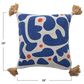 Teak Interiors 18" x 18" Abstract Throw Pillow with Tassels in Multicolor, , large