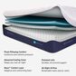 Bedgear H4 Hybrid Medium Pillow Top Flex Head Queen Mattress in a Box, , large