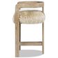 Jennifer Taylor Home Millwick 26.5" Counter Stool with Natural Blonde Cushion in Rustic Blonde, , large